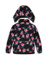 Two Piece Play Snowsuit Black Rose Print