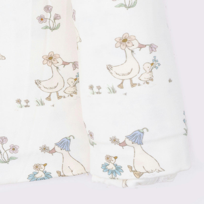 Flower Ducklings - Swaddle Blanket