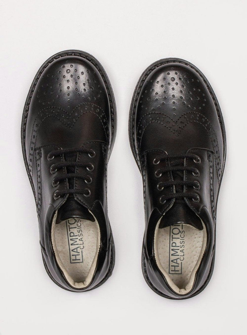 Hampton Classics Hamish School Shoes in Black