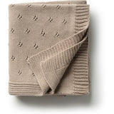 Transfer Flower Knit Baby Blanket