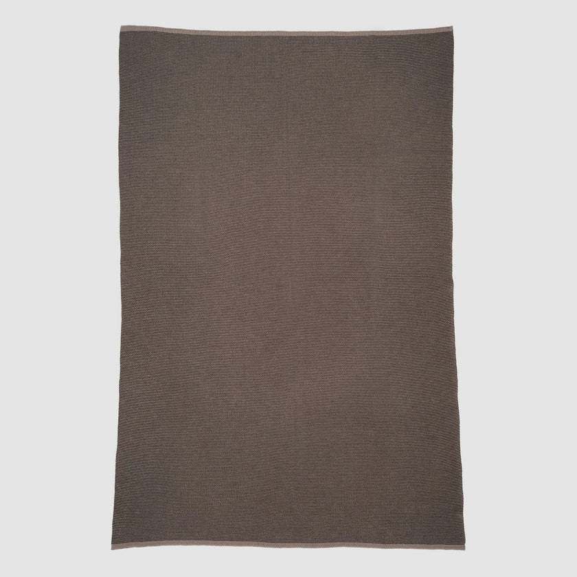 Merino Wool Sustainable Knit Solid Textured Throw Blanket - Wool Cardigan