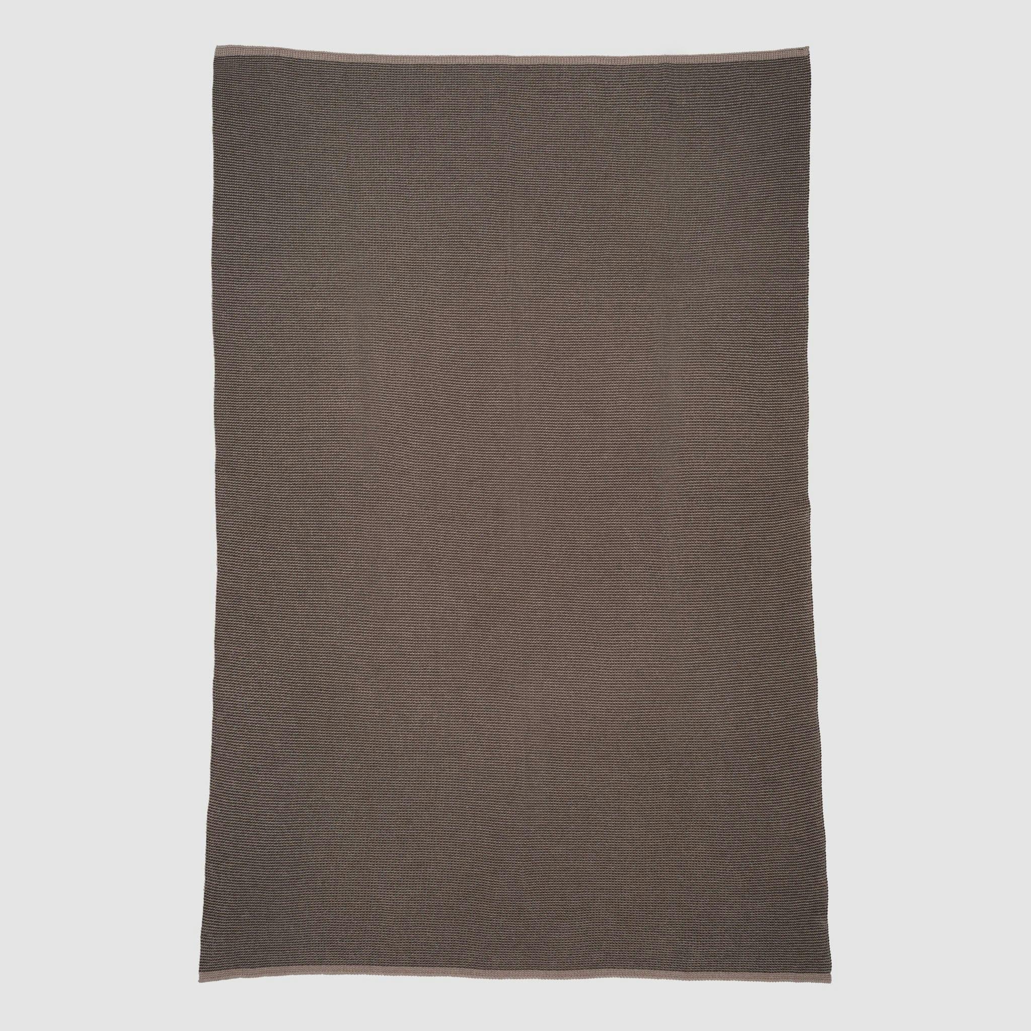 Merino Wool Sustainable Knit Solid Textured Throw Blanket - Wool Cardigan