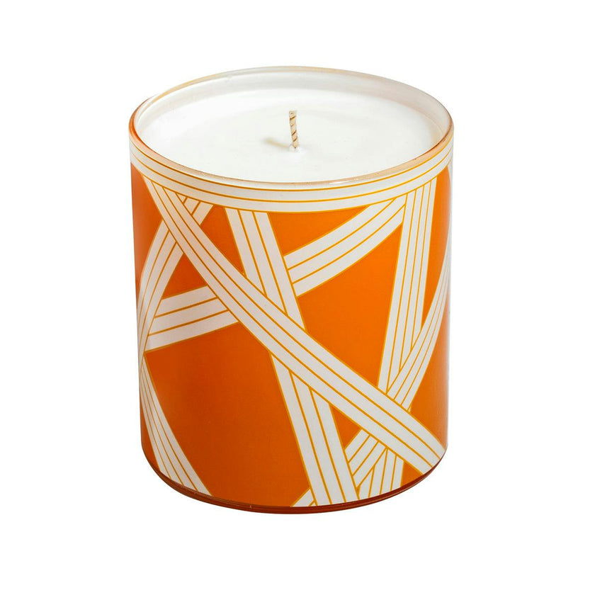 Scented Candle NASTRI 220gr  Bicolore 1 Orange diam. 3.3", H 3.5"