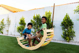 Bailis | 3-in-1 Wooden Climbing Arch, Rocker and Seesaw for Toddlers