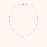 Initial Necklace, 14k Yellow Gold Filled