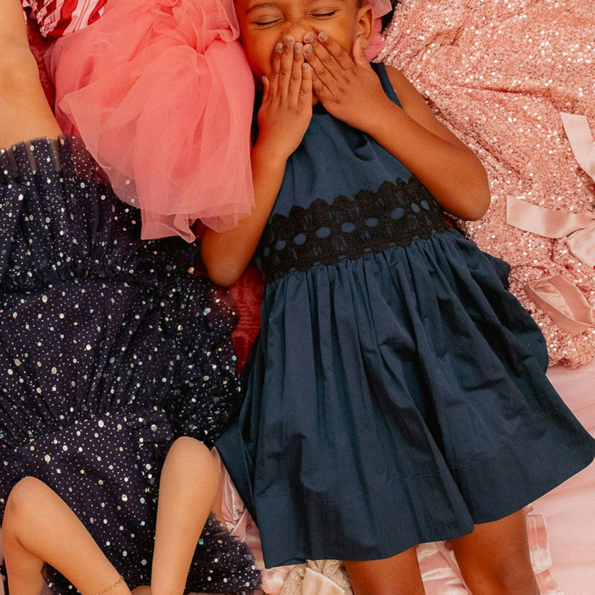 Mini Greyson Dress in Navy