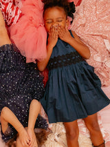 Mini Greyson Dress in Navy