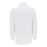 White Solid Dress Shirt