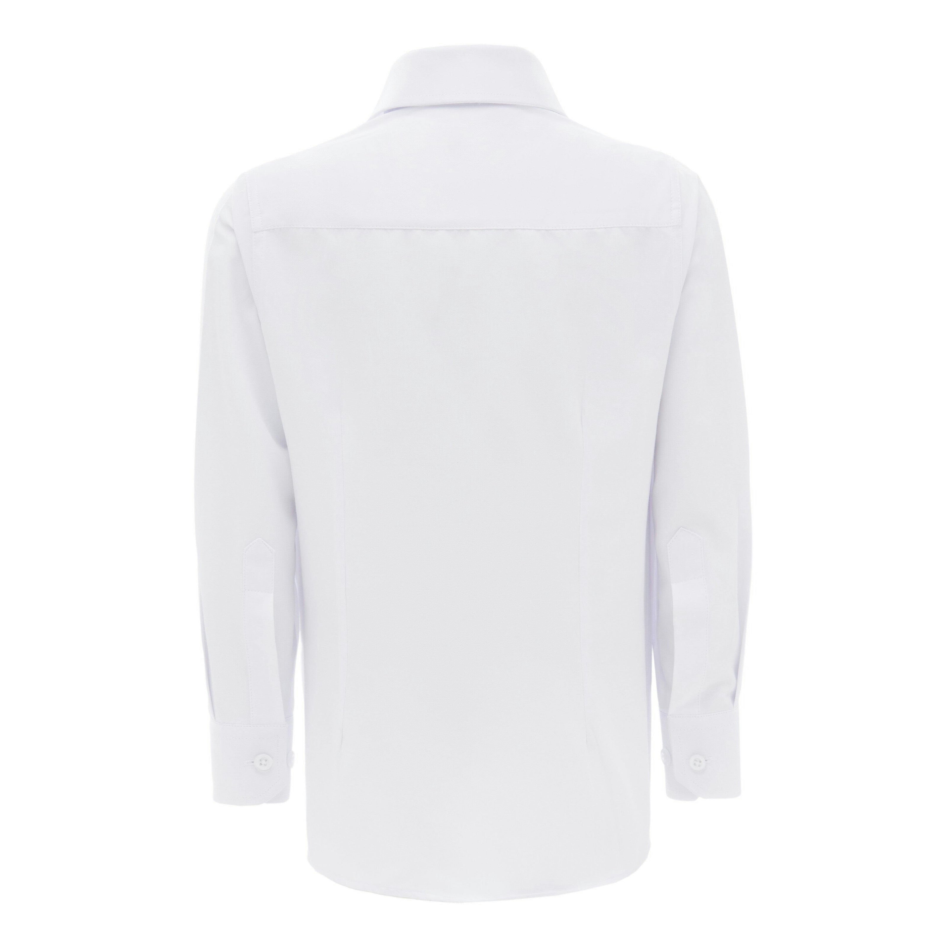 White Solid Dress Shirt