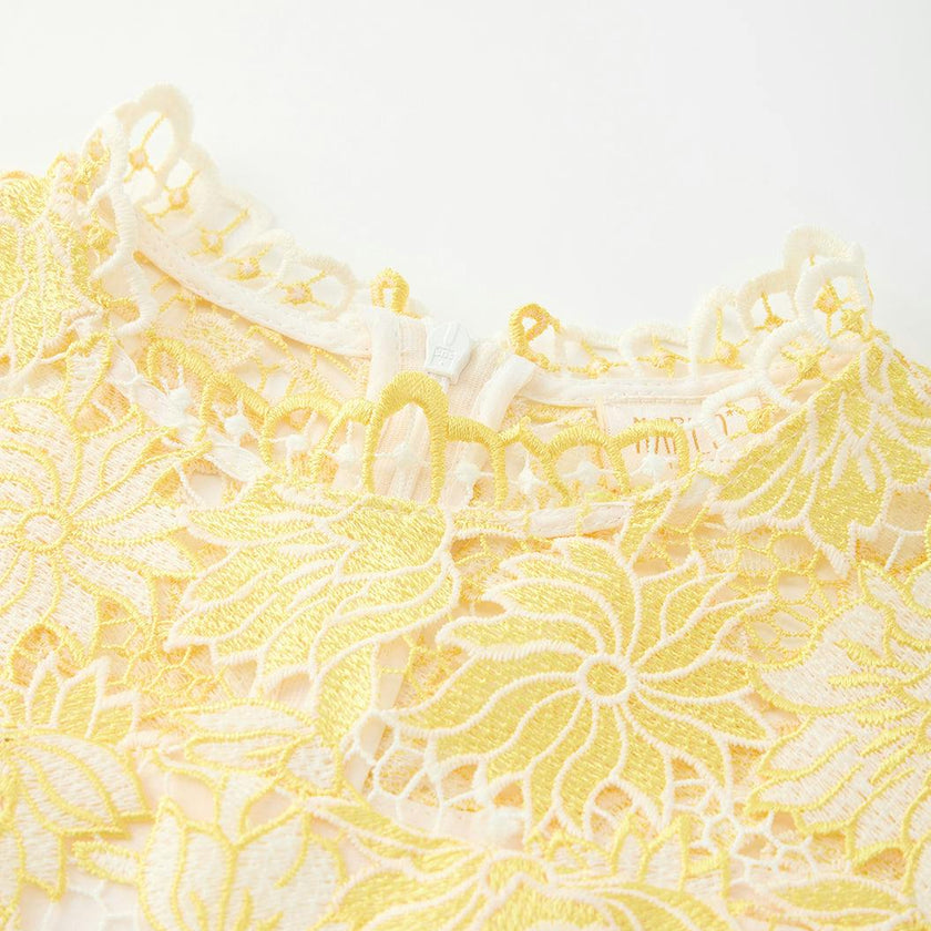 Cassandra Embroidered Mini Dress