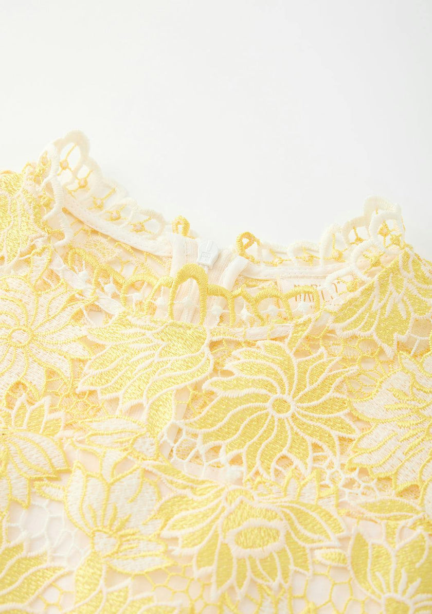 Cassandra Embroidered Mini Dress