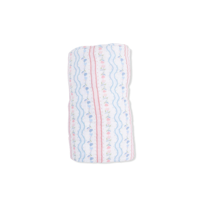 Tulip Stripe - Swaddle Blanket