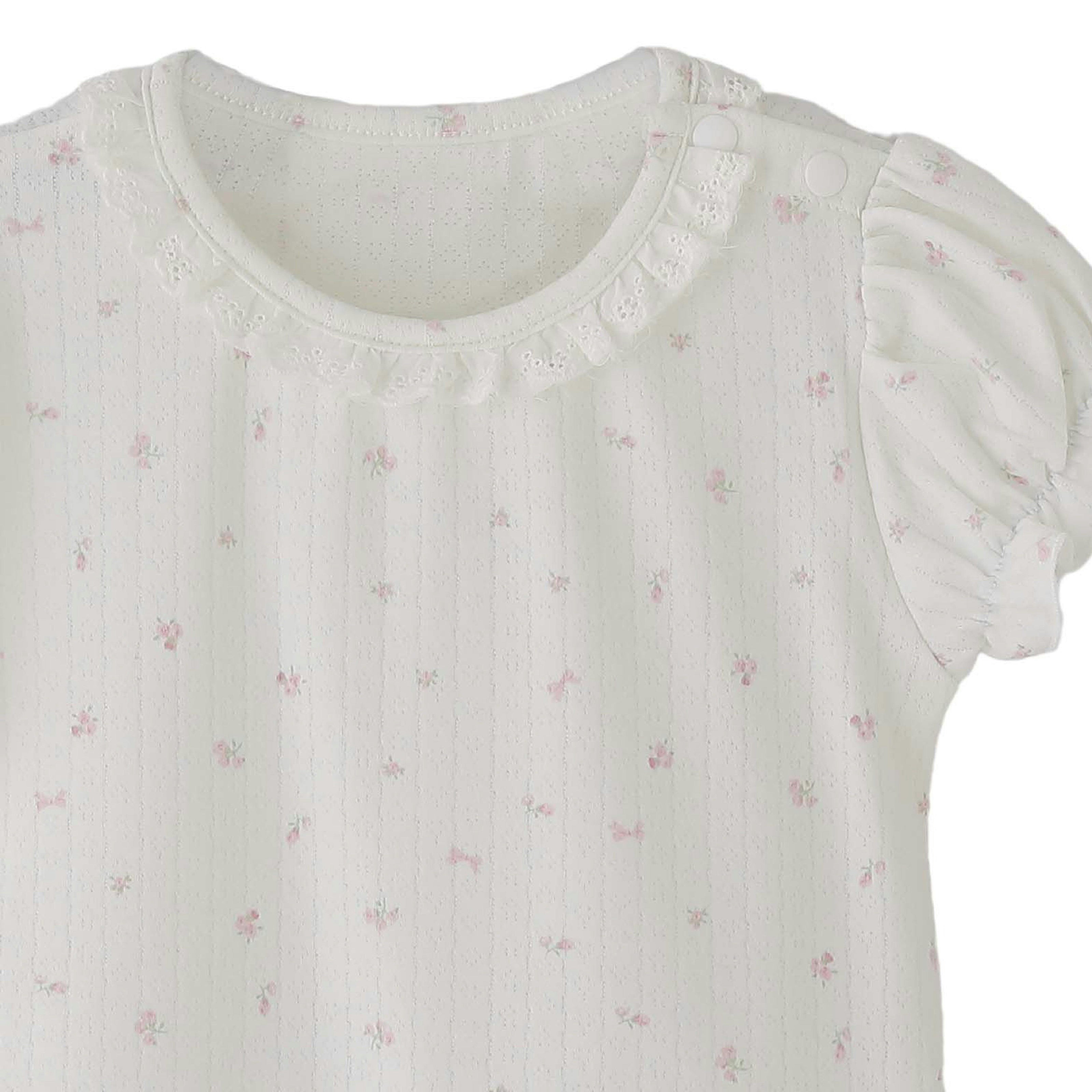 Pink Floral Puff Set