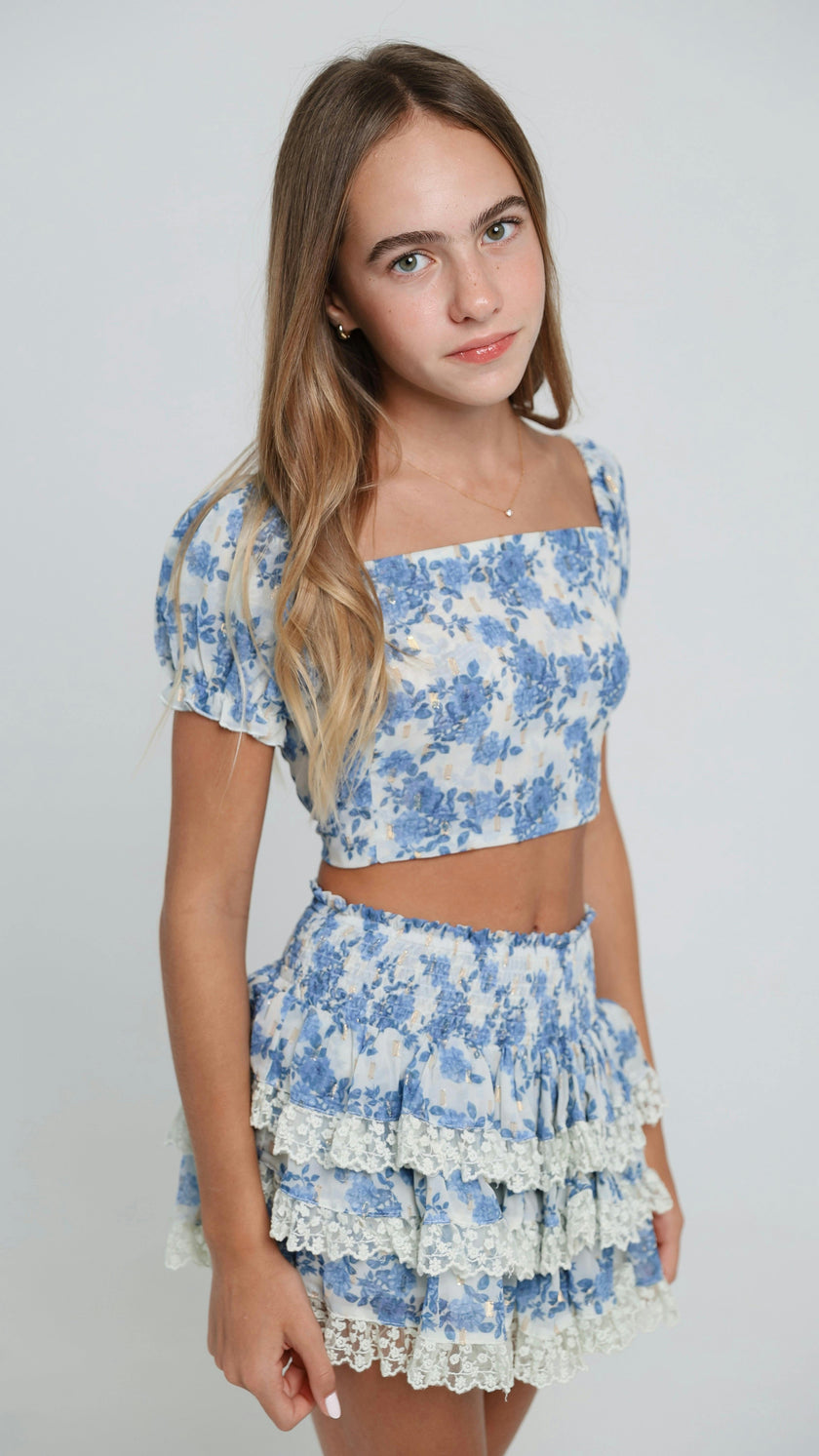 Coco Top in Blue Reverie