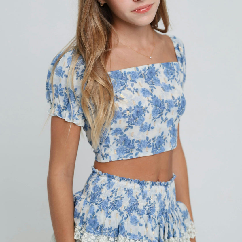 Coco Skirt in Blue Reverie