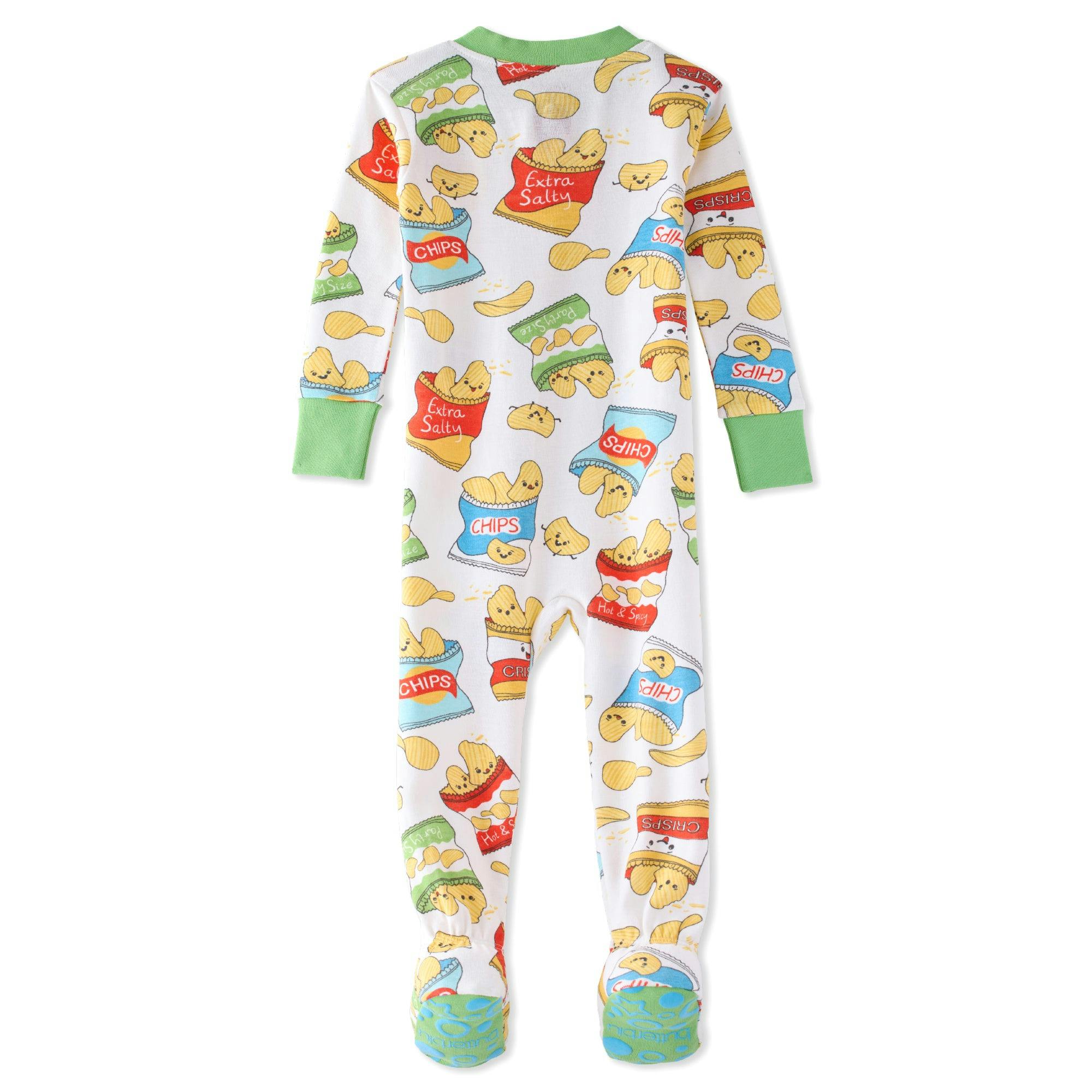 CRUZ Snug-fit Footed Baby Boys Pajamas