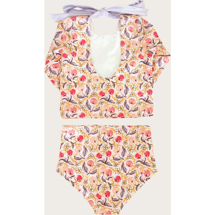 Santine Cherry Two Piece Long Sleeve