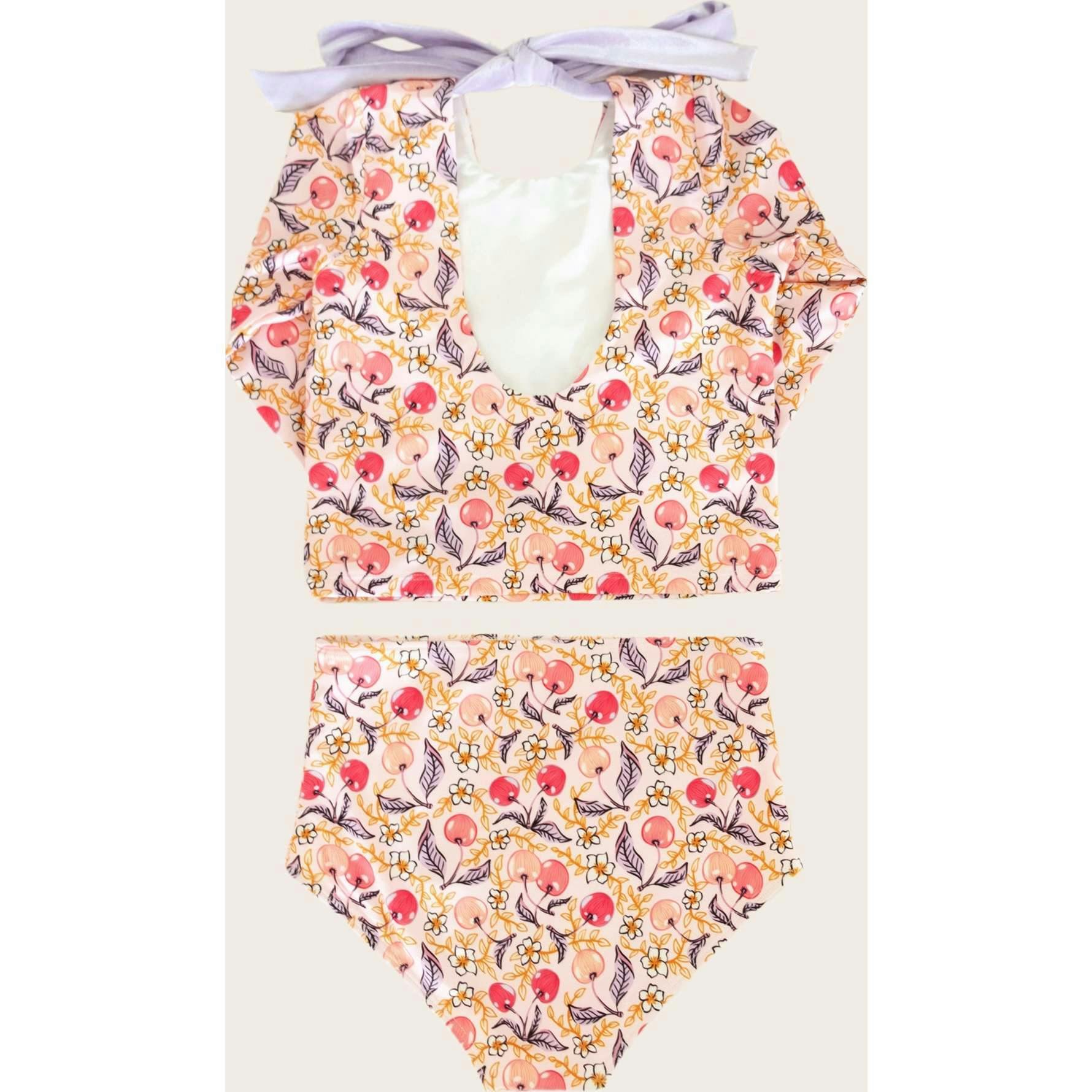 Santine Cherry Two Piece Long Sleeve