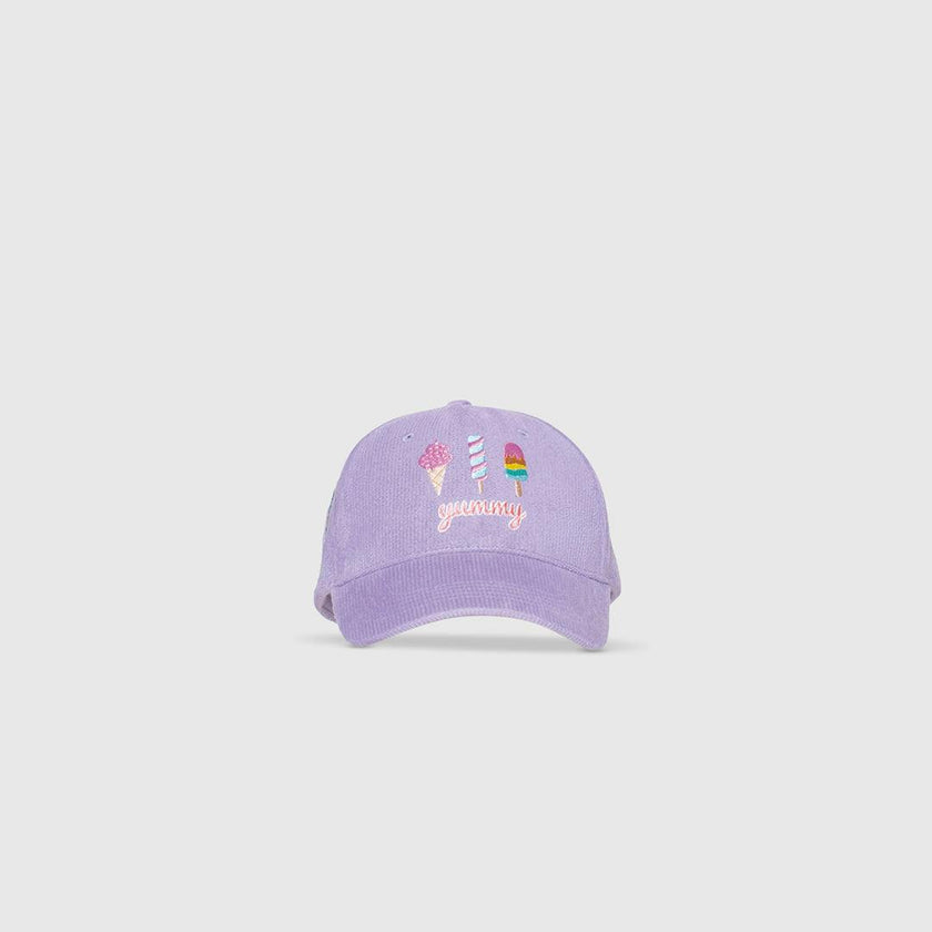 Corduroy Baseball Hat – Ice Cream Applique & Patches