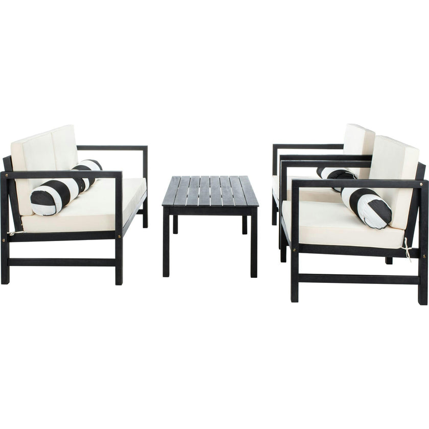 Montez 4-Piece Outdoor Set with Accent Pillows