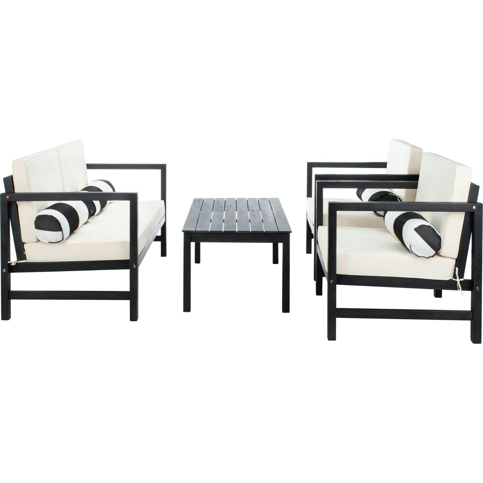 Montez 4-Piece Outdoor Set with Accent Pillows