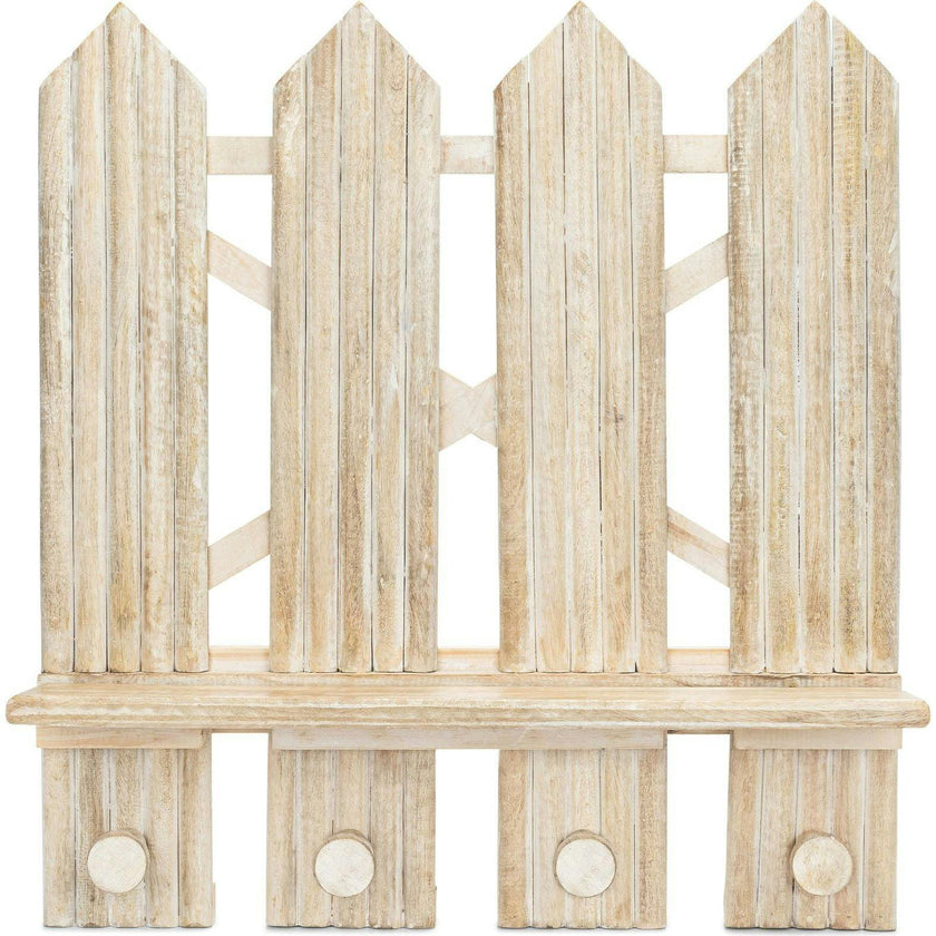 Charlie Farmhouse Wooden Fence Nursery Wall Decor Shelf
