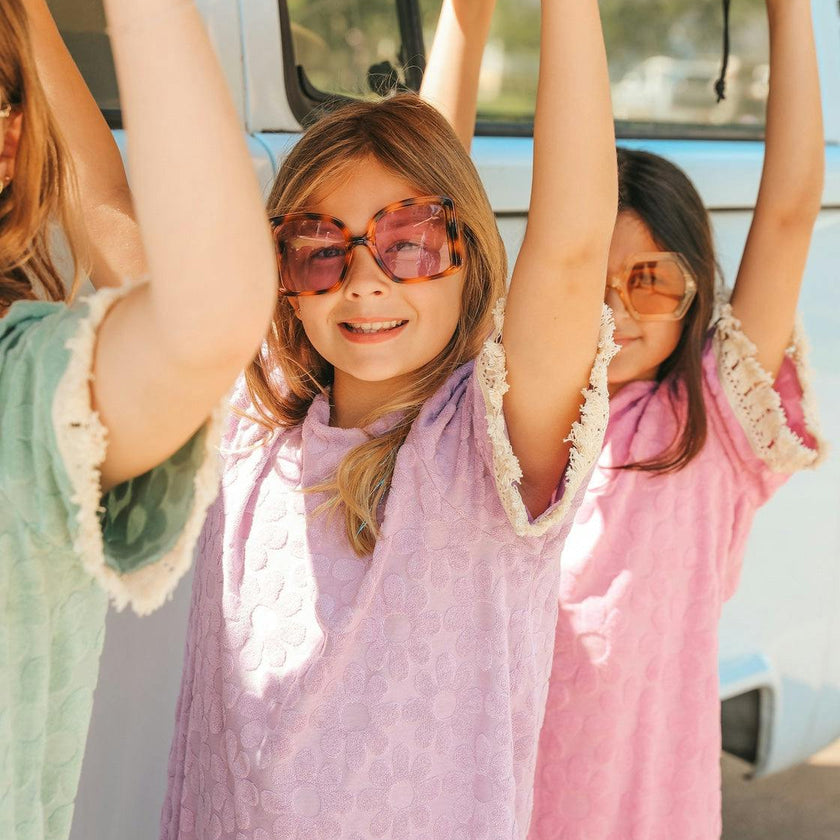Lavender Floral Boho Coverup