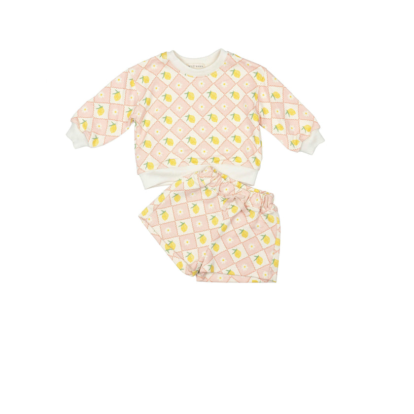 Sweatshirt Set in Lemon Twist