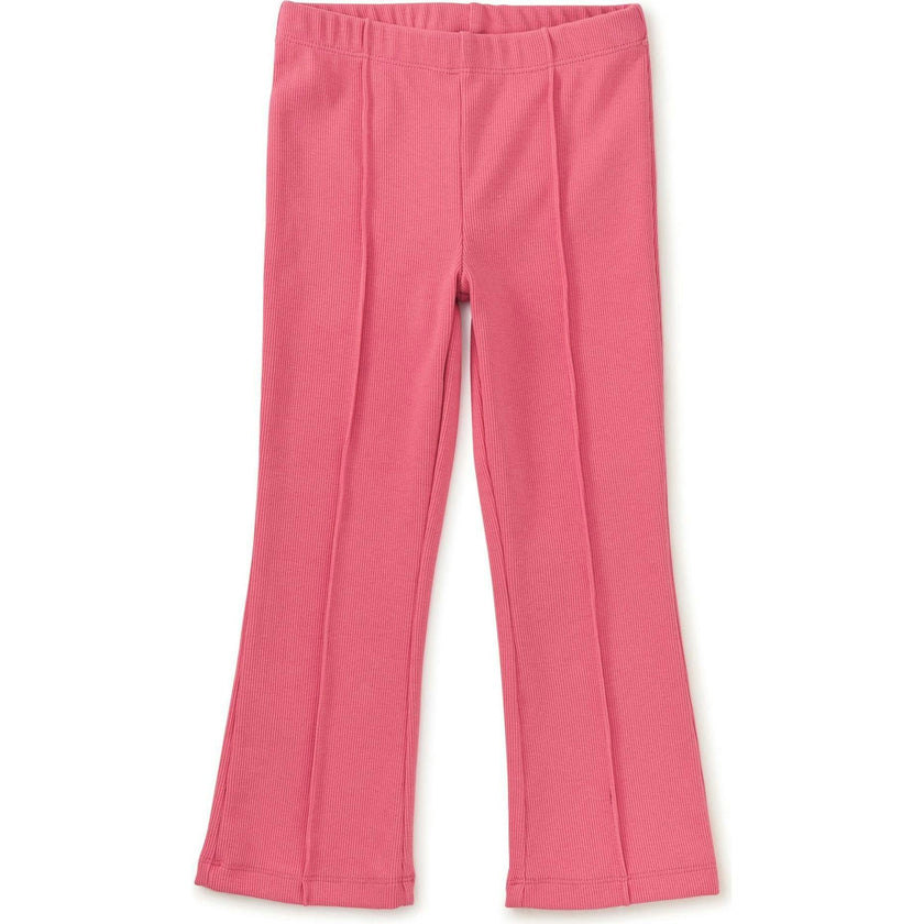 Ribbed Flare Pants, Pink