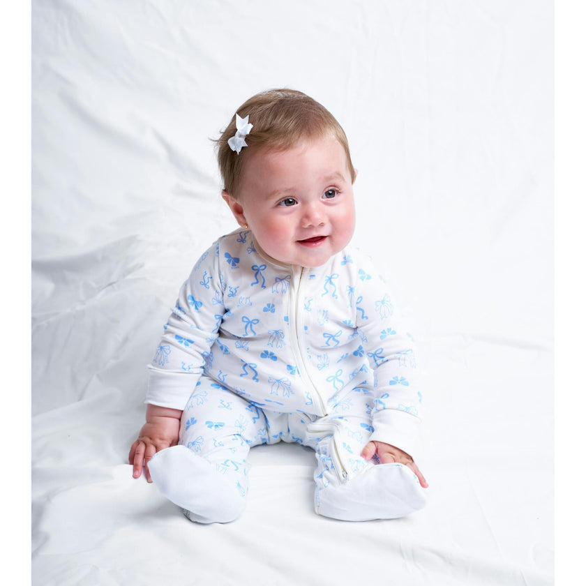 Coquette Zip-up Baby Bodysuit