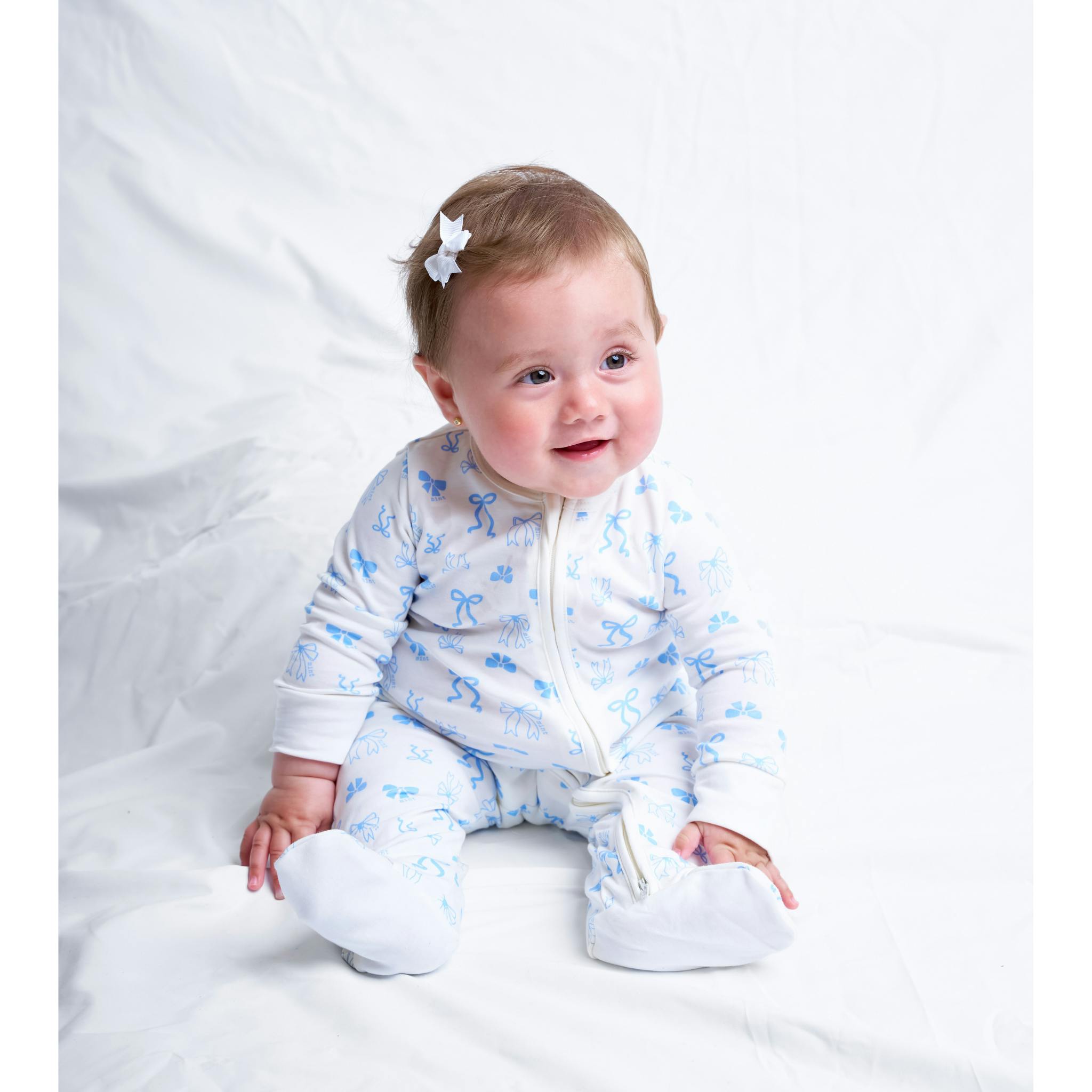 Coquette Zip-up Baby Bodysuit
