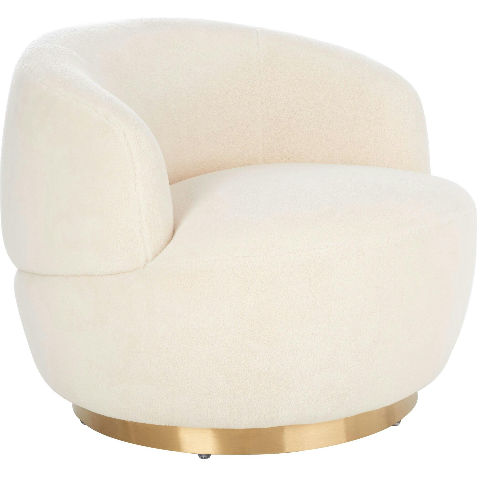 Flynn Faux Wool Swivel Chair
