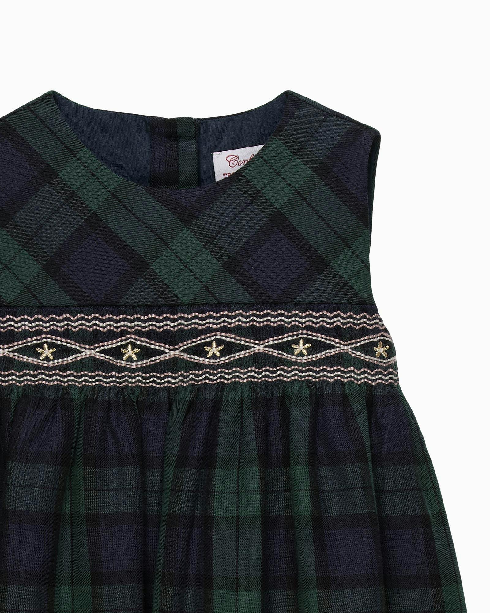 Baby Charlotte Plaid Smocked Pinafore