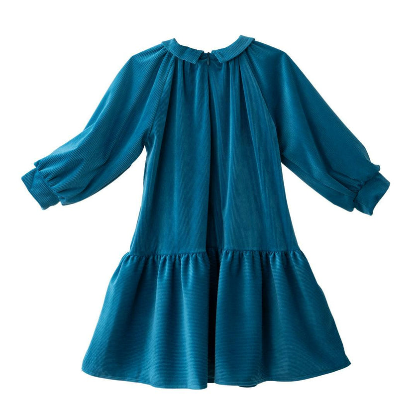 Isla dress (blue-sapphire velvet)