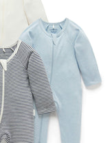 4 Pack Zip Growsuit Vanilla Nautical Pack
