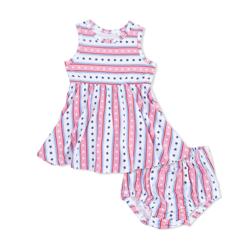 Stars and Stripes - Tank Dress with Bloomer