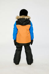 Two Piece Discover Snowsuit Black Brown and Blue