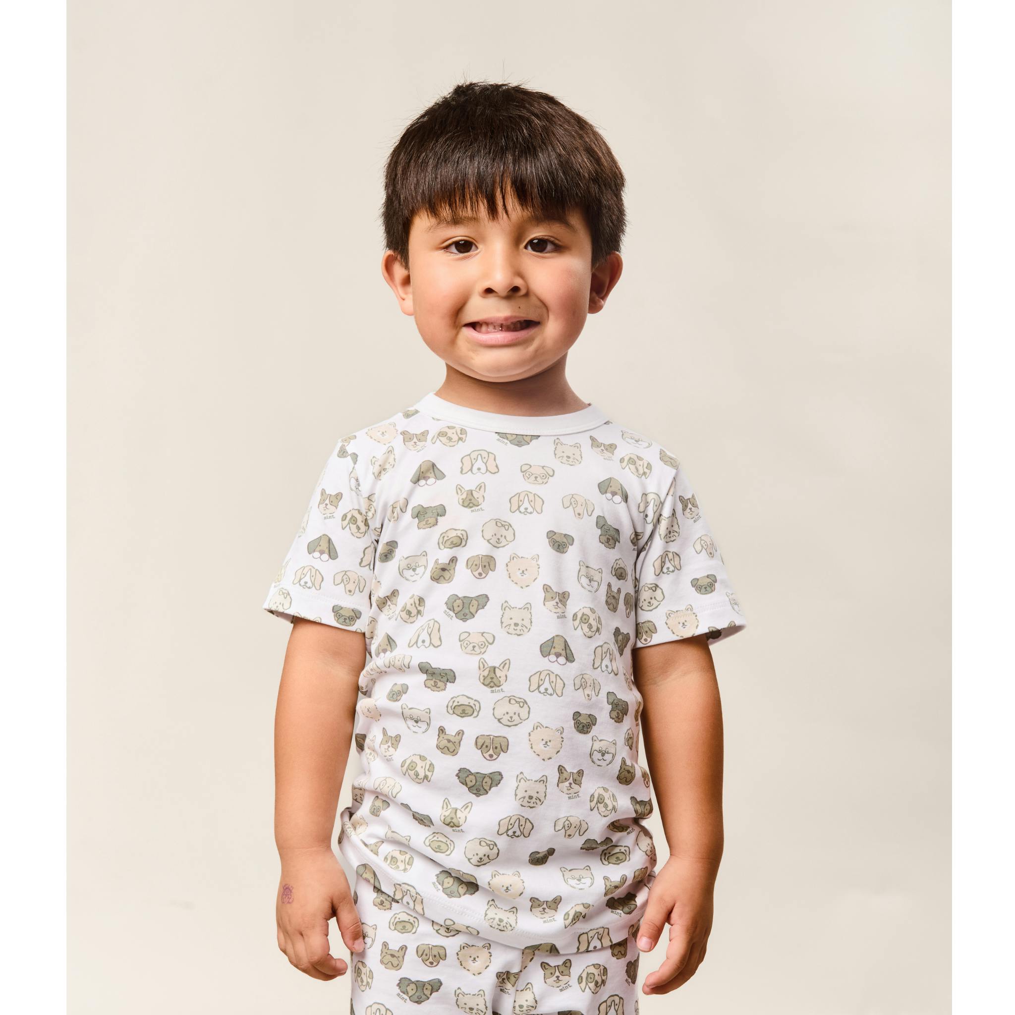 Mini Woof Squad Grey T-shirt