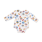 Vintage Ski Patches - Henley Bodysuit