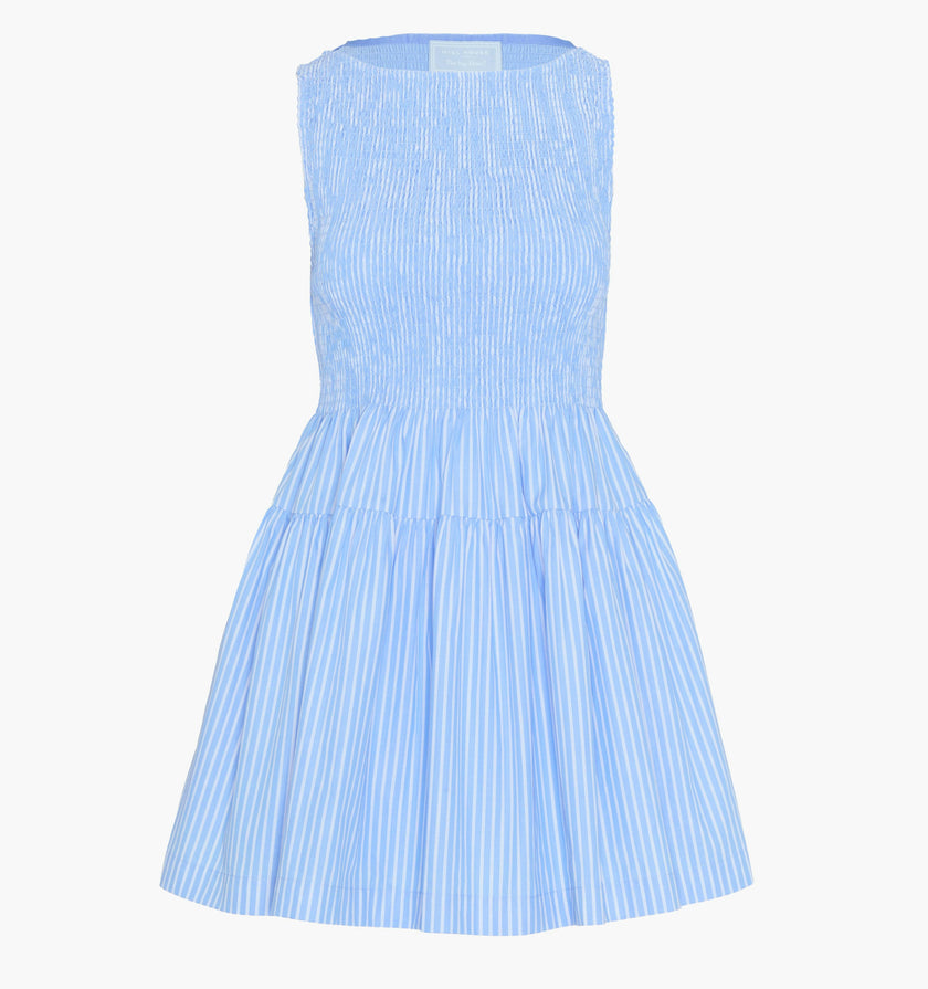 The Cosima Mini Nap Dress - Blue Stripe