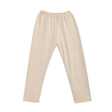 Beige Solid Wool-Blend Pajama Set