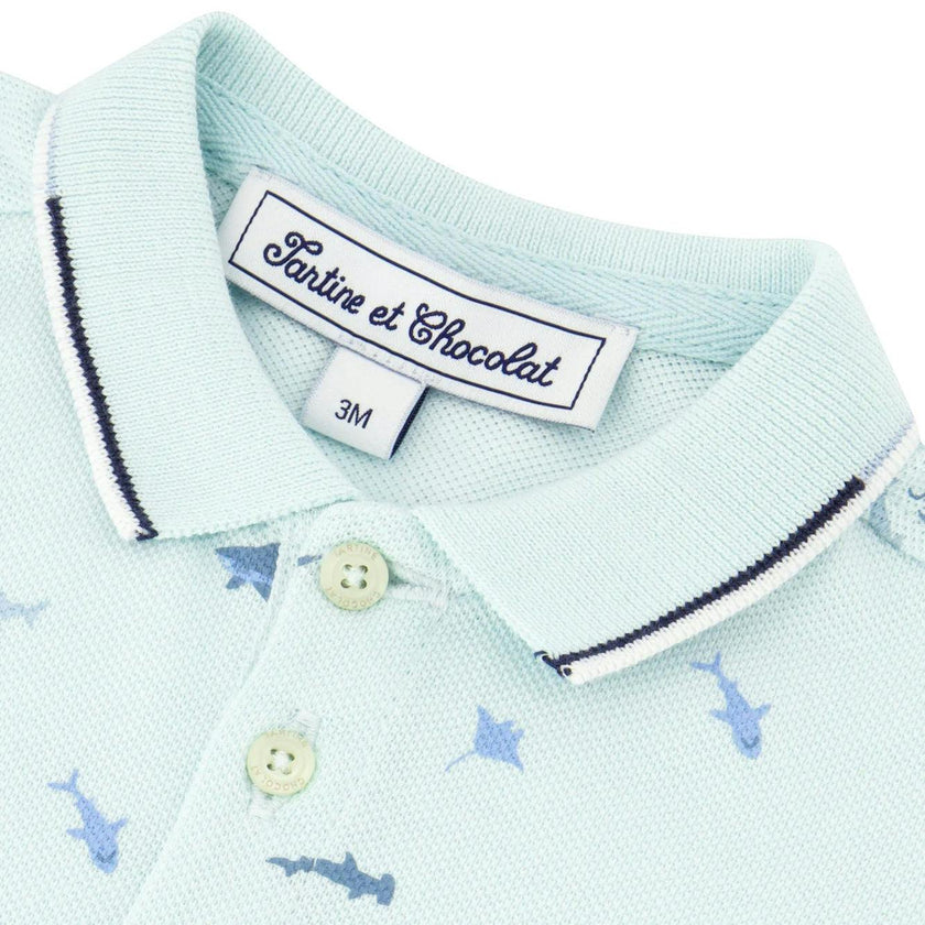 TARTINE ET CHOCOLAT Ocean Friends Baby Polo