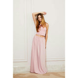 Joey Satin Maxi - Ballet Pink