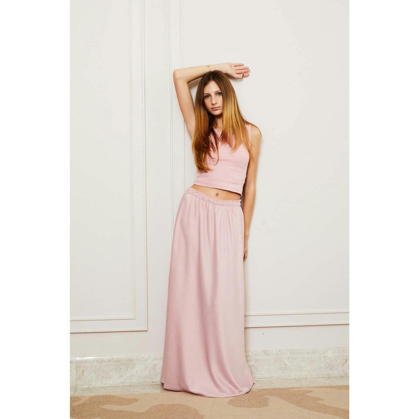 Joey Satin Maxi - Ballet Pink