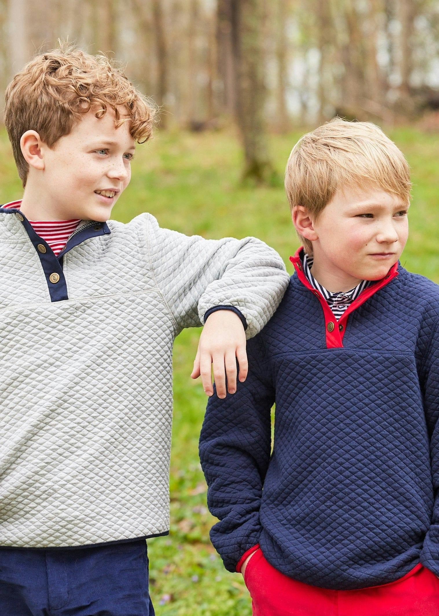 Long Sleeve Polo - Red Stripe