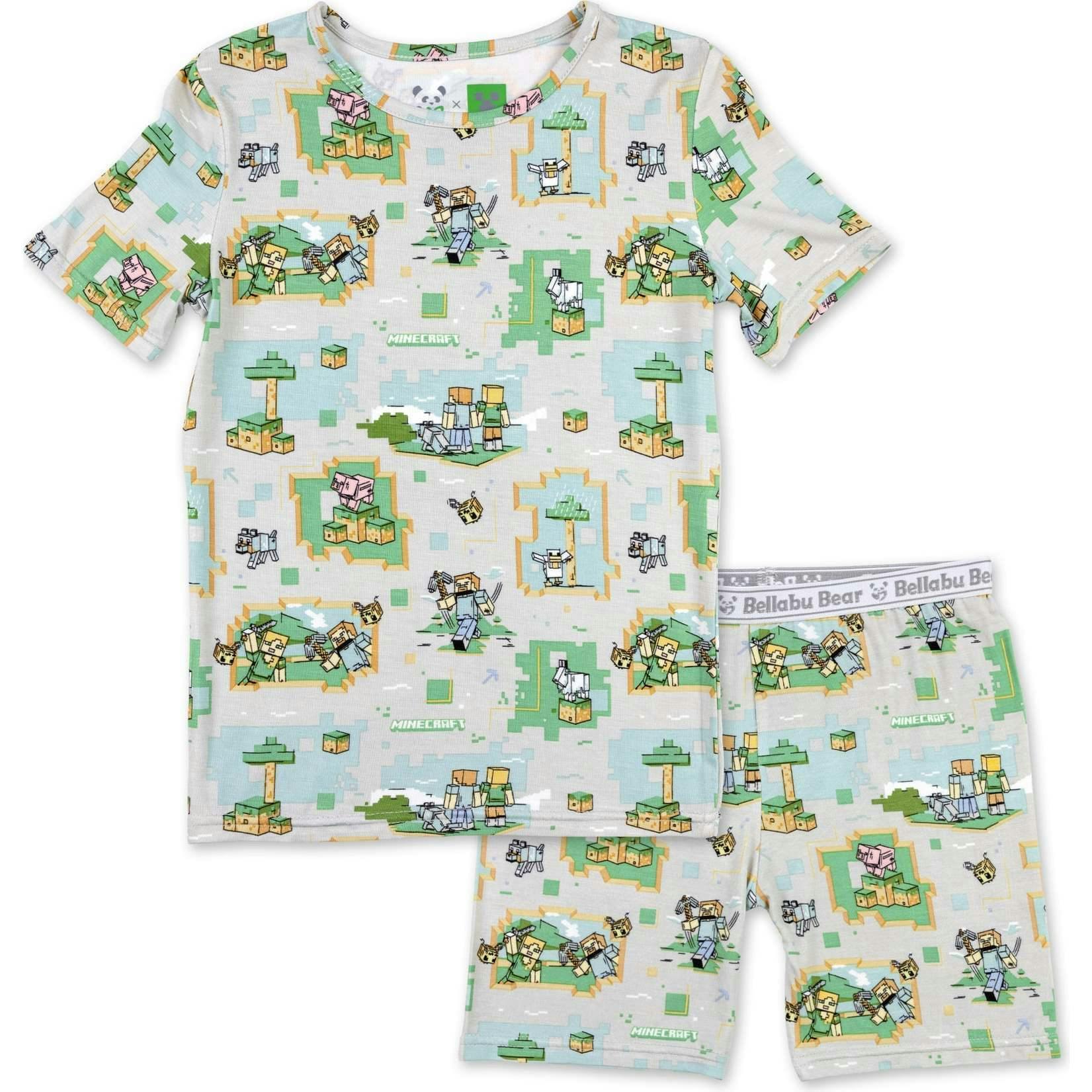 Minecraft Overworld Dreams Kids Pajama Short Set