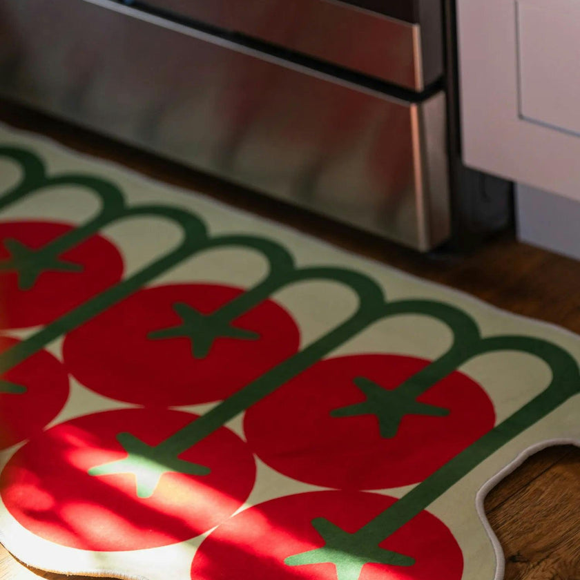 Irregular Tomato Runner Rug by Johann Banta