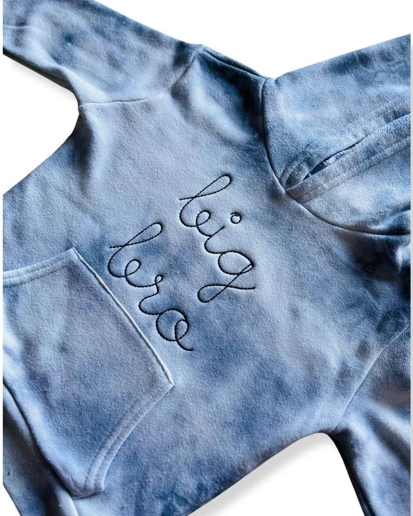 "big bro" + "big sis" Supersoft Marble Tie Dye Hoodie