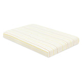 Mini Crib Sheet in GOTS Certified Organic Brushed Cotton in Ivory with Warm Multi-Color Stripes