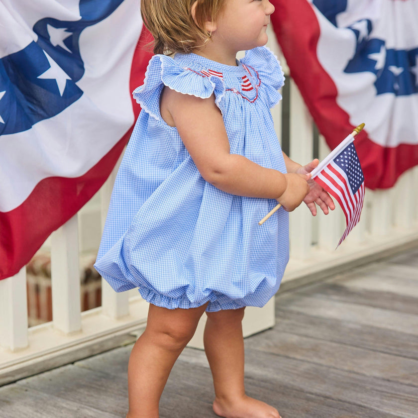 Smocked Bishop Bubble - Flags